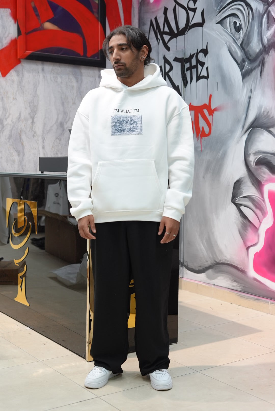 HOODIES SW I'M WHAT I'M WHITE 4967