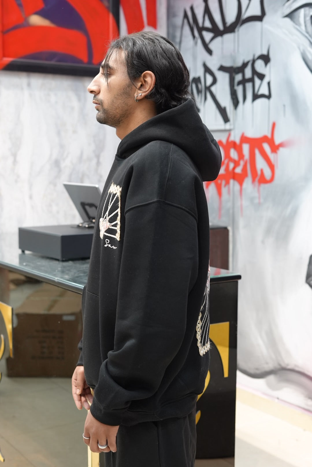 HOODIES SW BLACK 4994