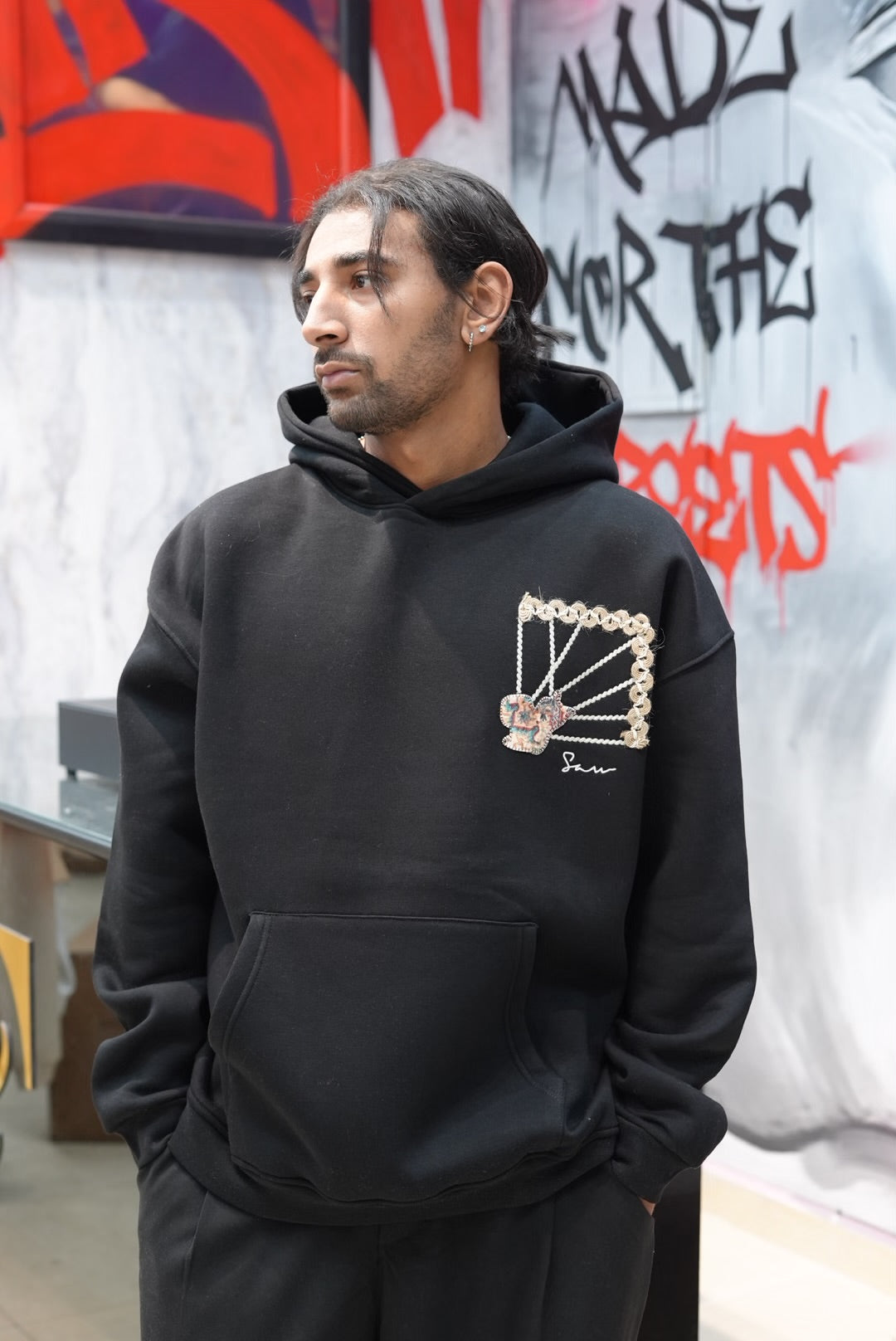 HOODIES SW BLACK 4994