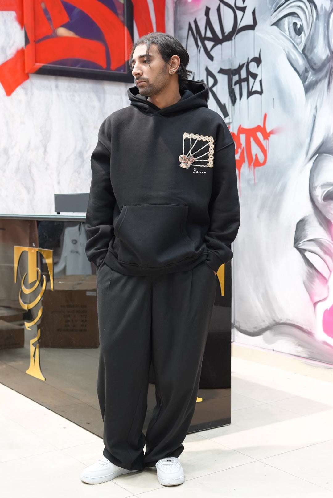 HOODIES SW BLACK 4994