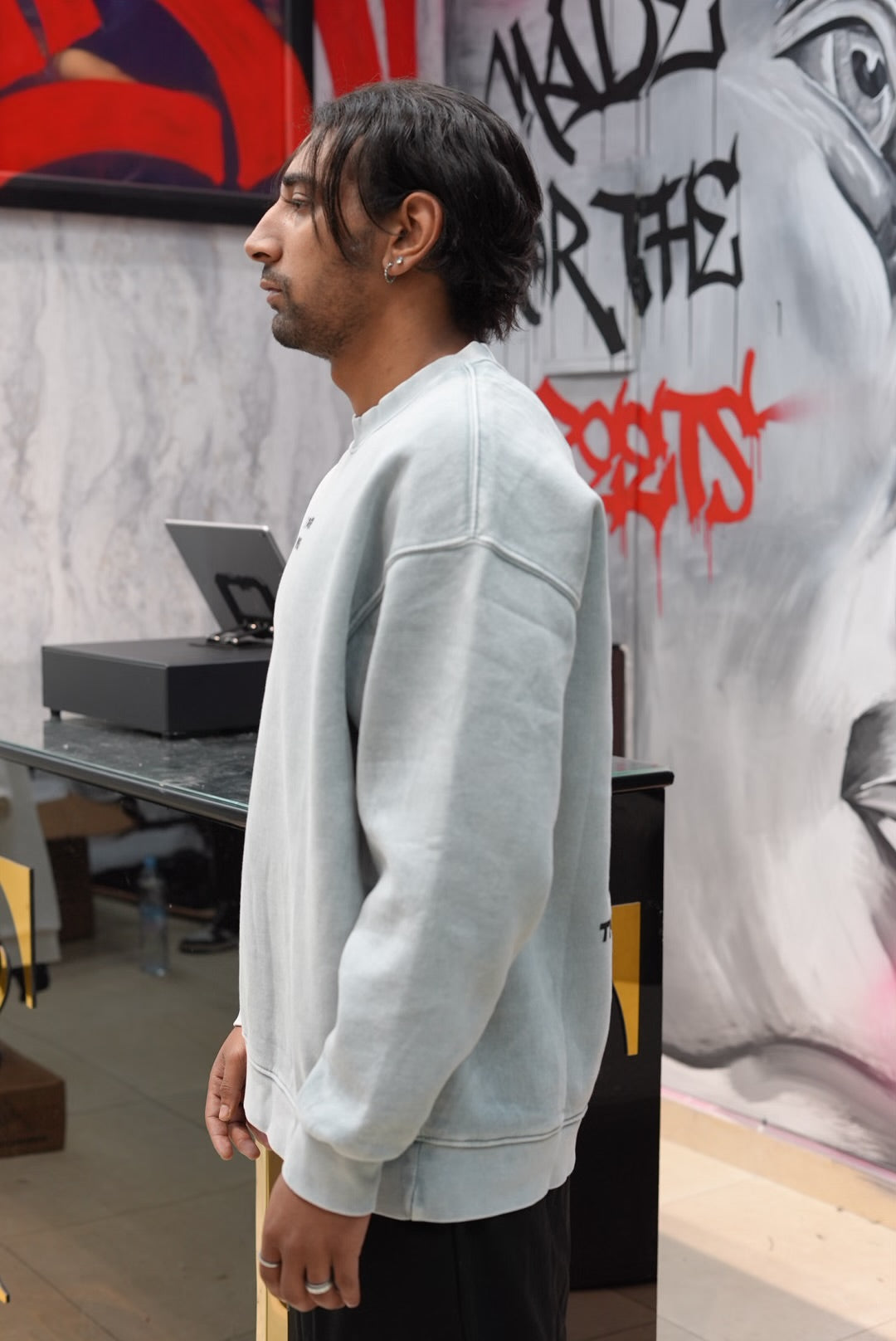 SWEATSHIRT THE POWER GREY 257087