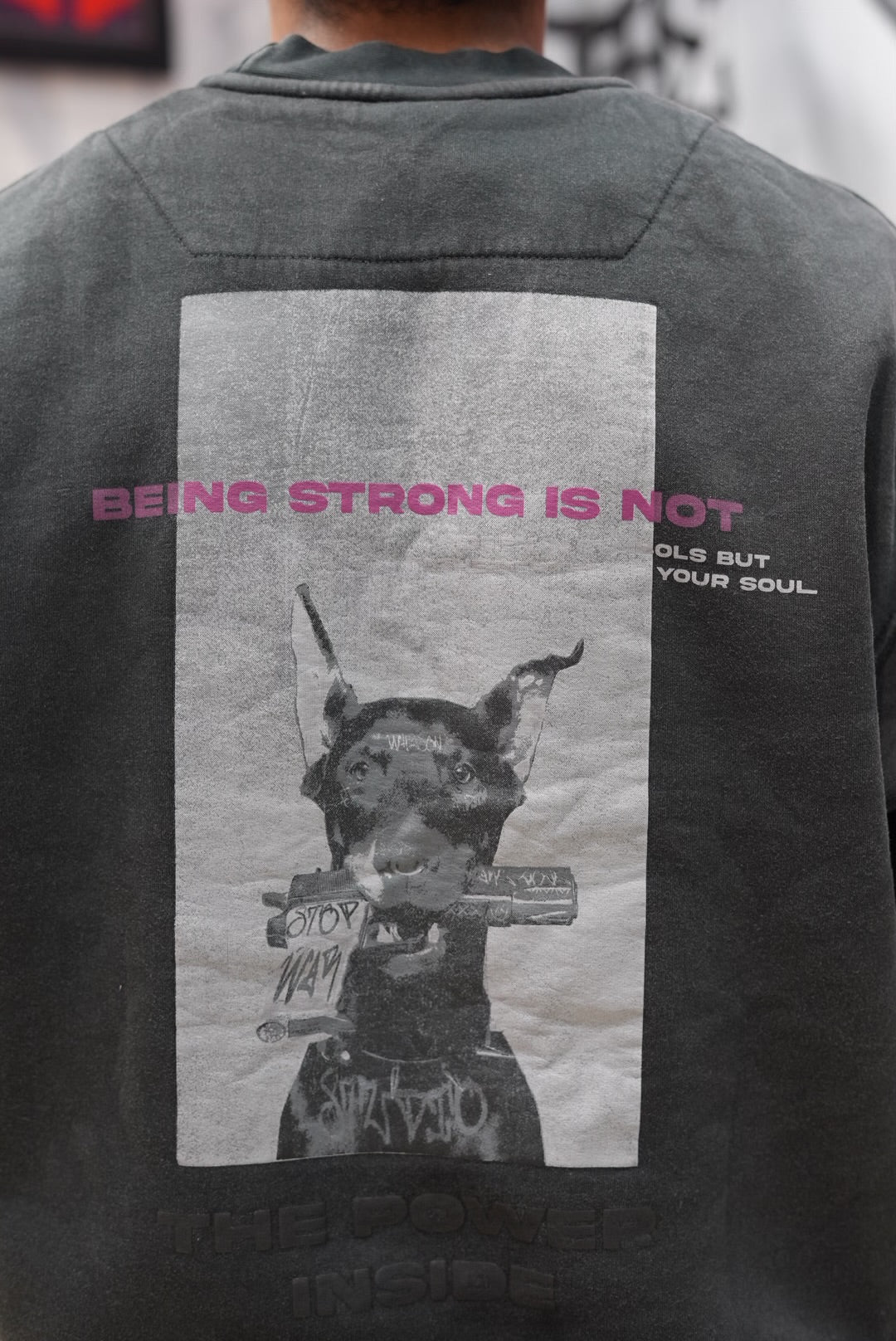 SWEATSHIRT THE POWER BLACK 257087