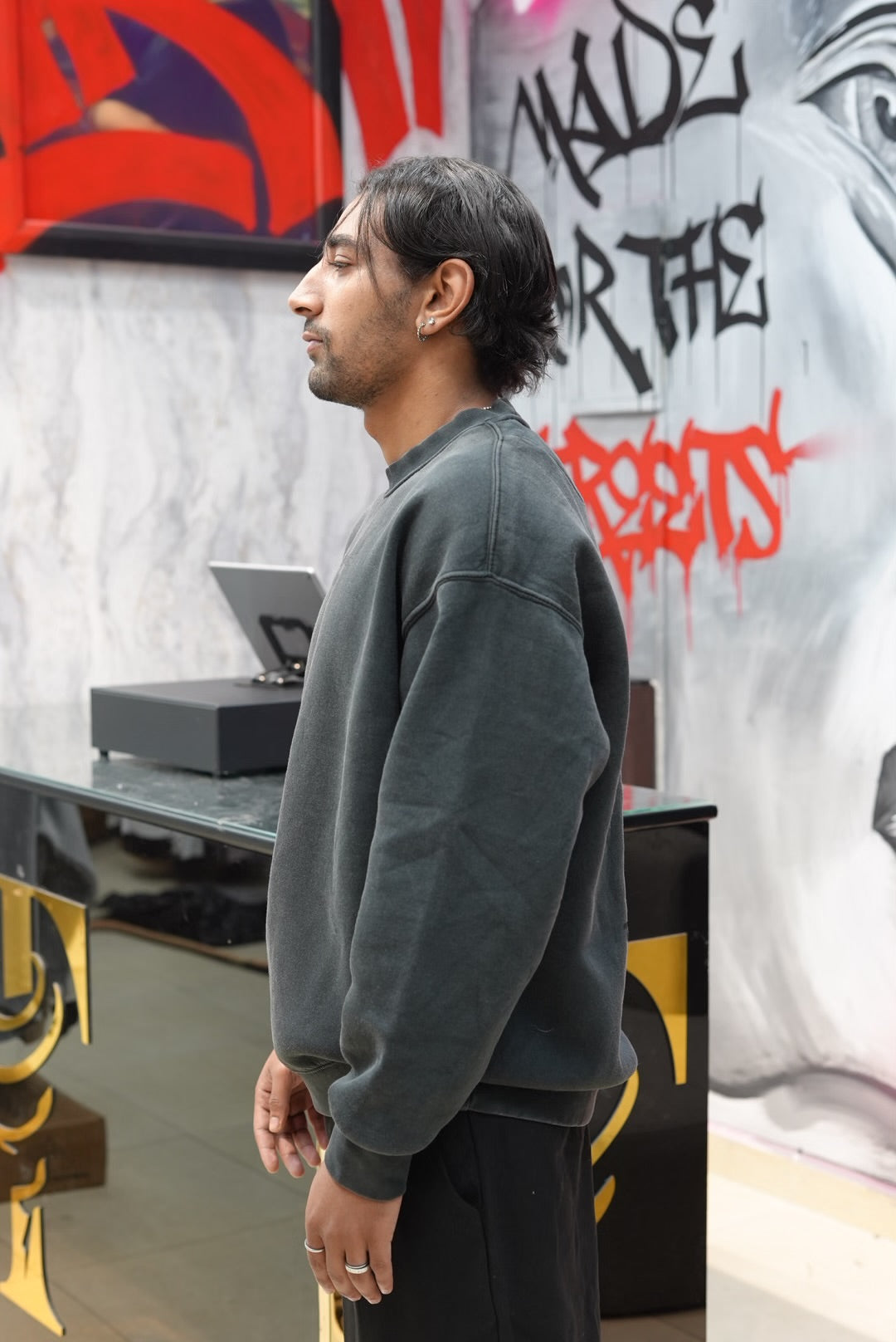 SWEATSHIRT THE POWER BLACK 257087