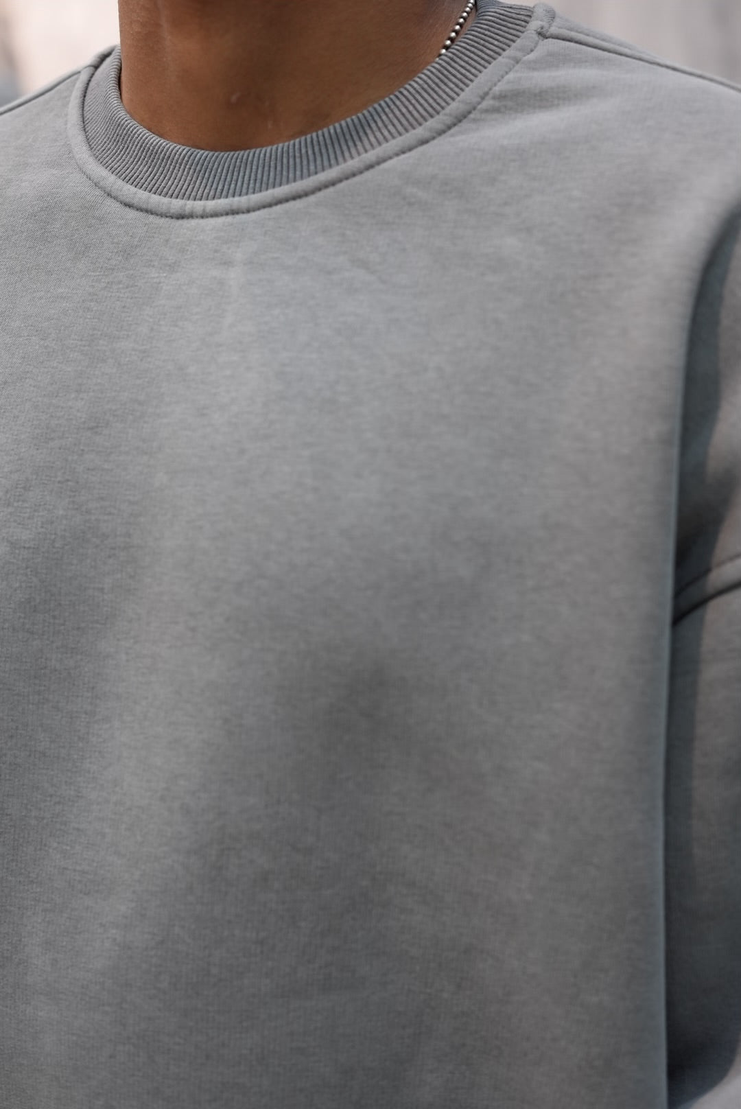 SWEATSHIRT WASHED GREY V70-107