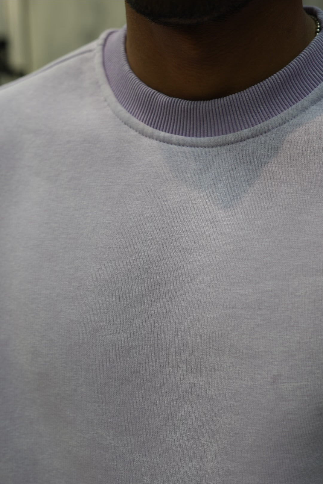 SWEATSHIRT WASHED PURPLE V70-107