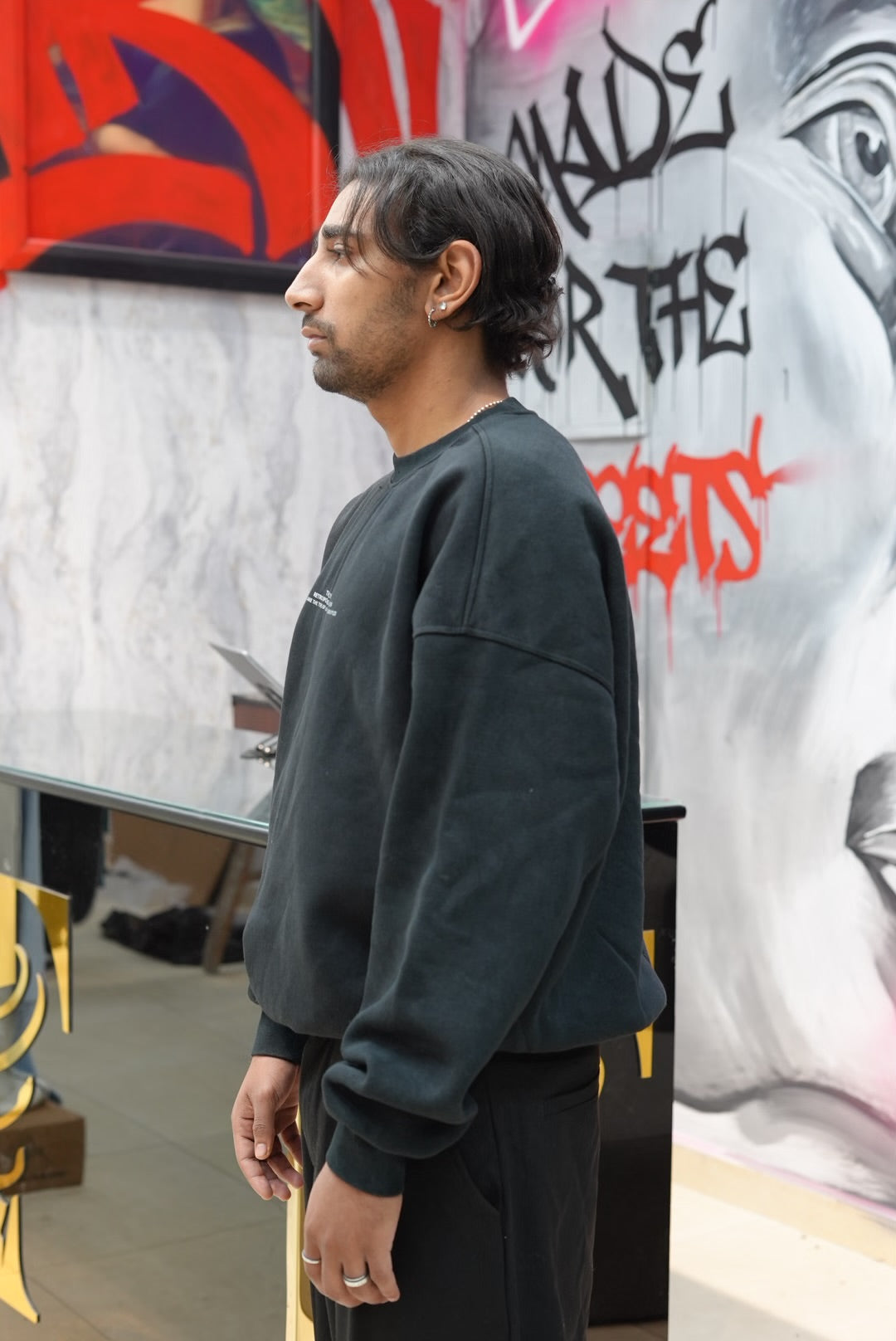 SWEATSHIRT THE ONLY BLACK 2720