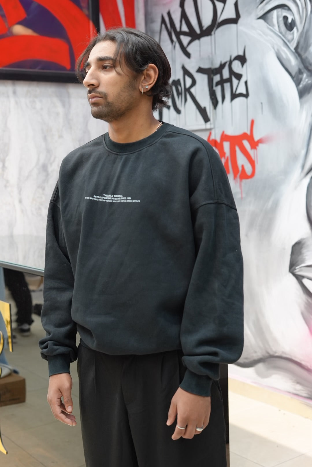 SWEATSHIRT THE ONLY BLACK 2720