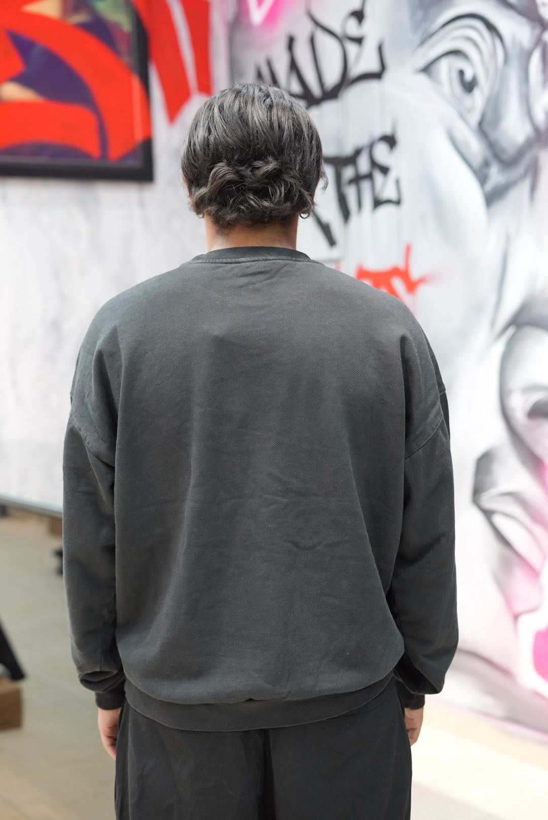 SWEATSHIRT WASHED TR BLACK 2706