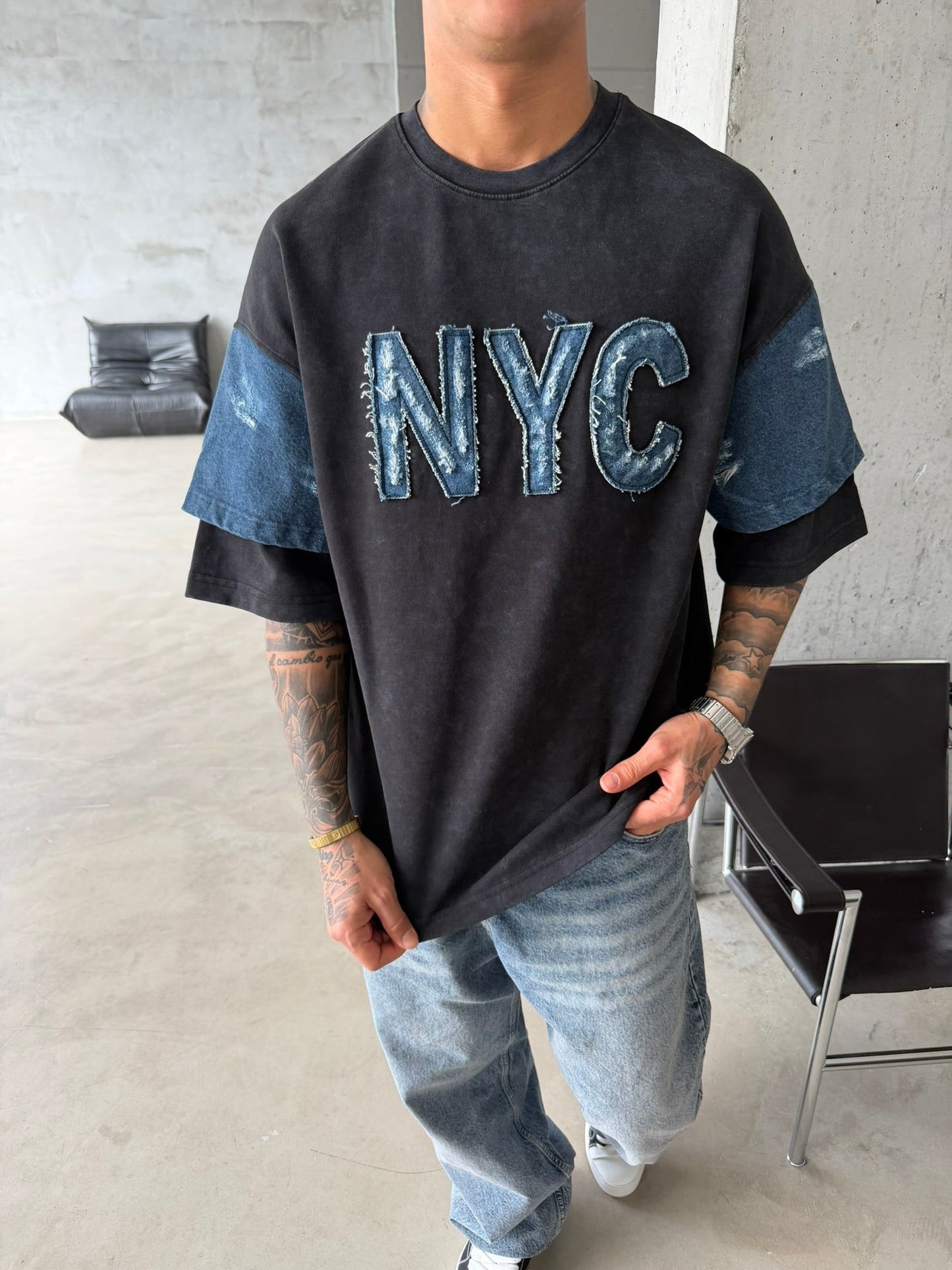 T-SHIRT ES NYC BLACK E71-119