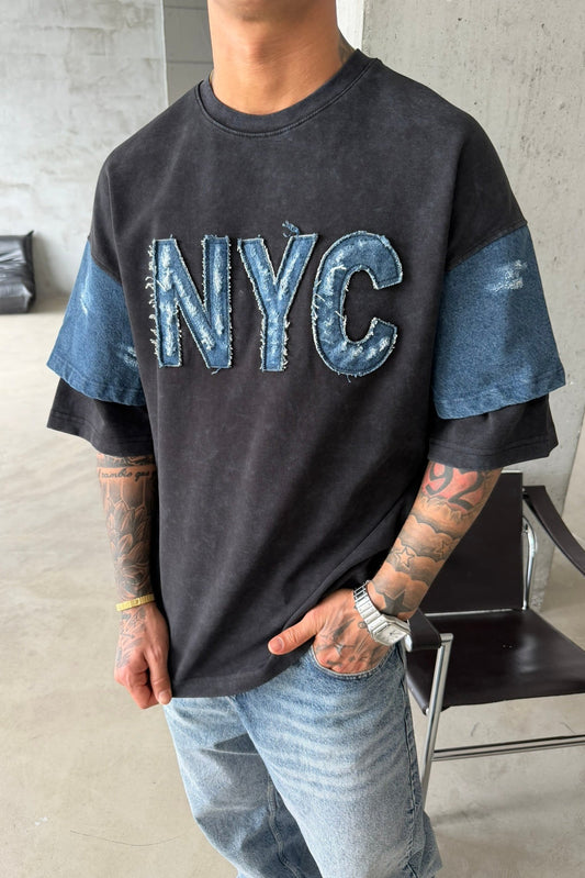 T-SHIRT ES NYC BLACK E71-119