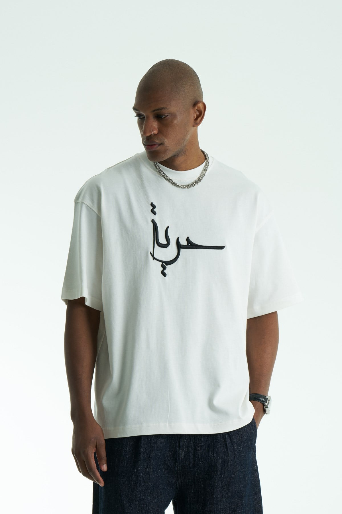 T-SHIRT SW WHITE حرية 5052