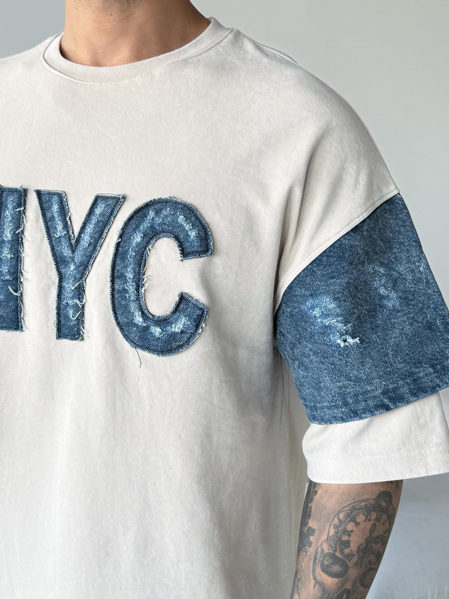 T-SHIRT ES NYC BEIGE E71-119